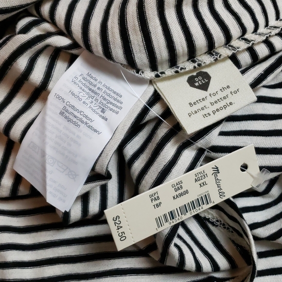 [Madewell] XXL Simone Striped Short Sleeved Shirt - Picture 5 of 5